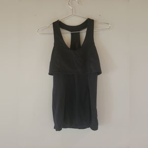 Lululemon black athletic tank size size 4
